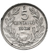 Chile, Republic. 5 Centavos 1938, Condor