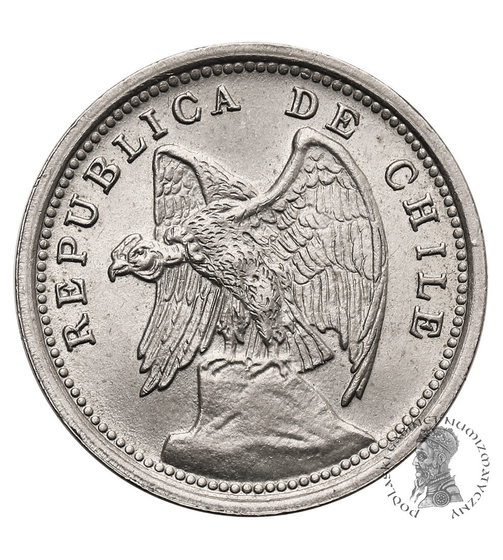 Chile, Republic. 10 Centavos 1936, Condor