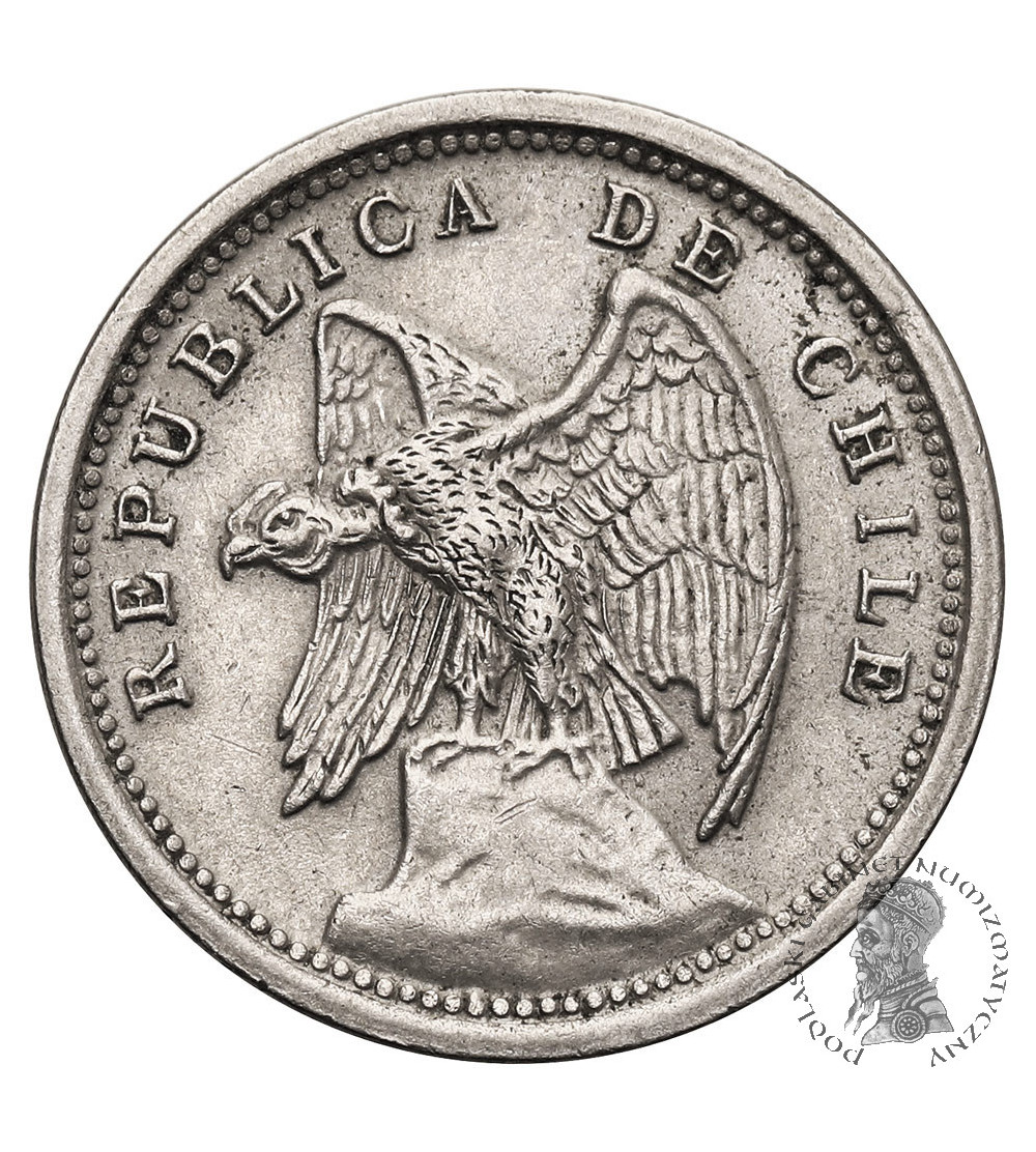 Chile, Republic. 10 Centavos 1935, Condor