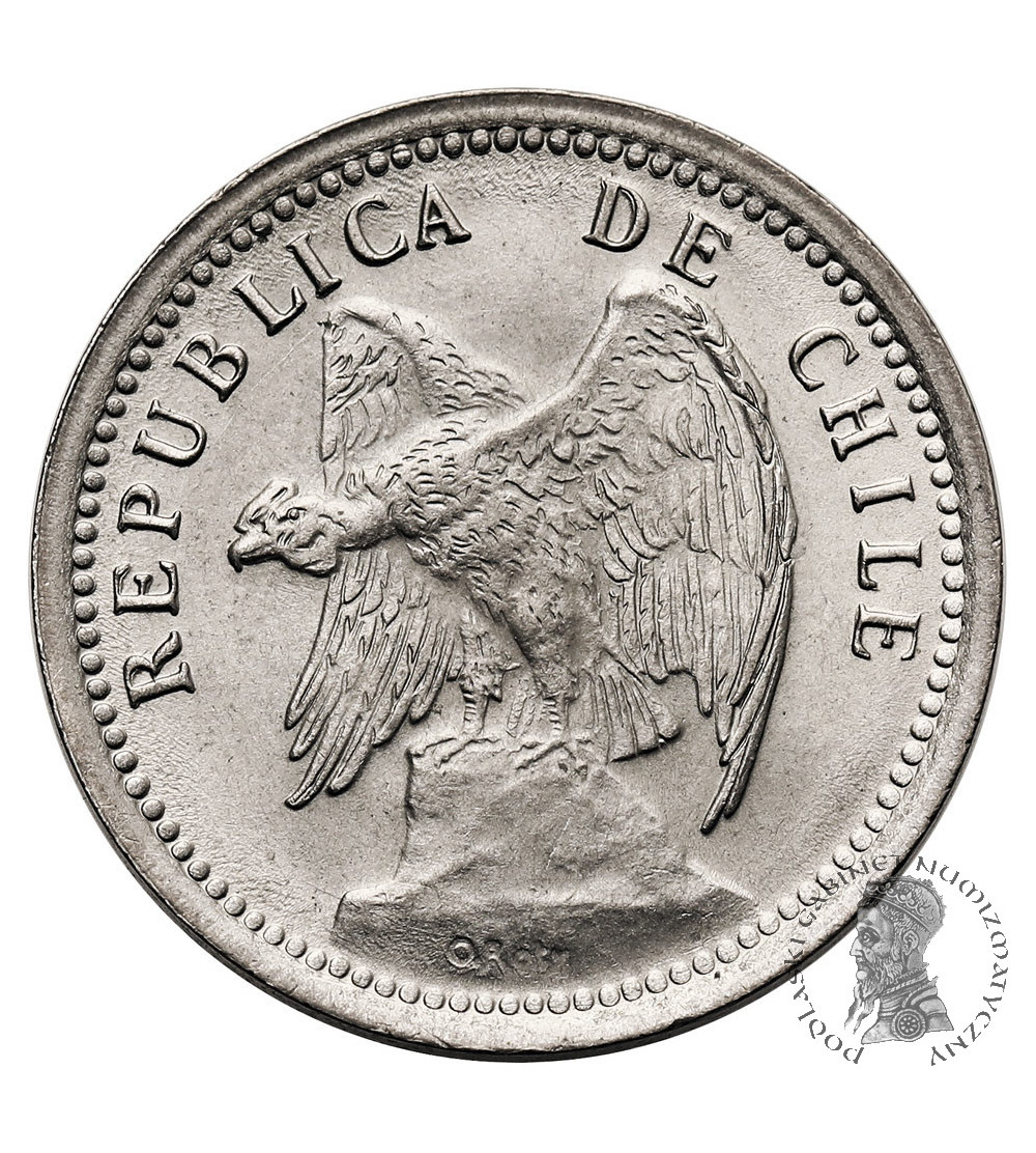 Chile, Republic. 20 Centavos 1939, Condor