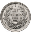 Chile, Republic. 20 Centavos 1939, Condor