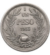 Chile, Republic. 1 Peso 1933, Condor