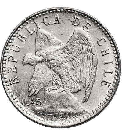 Chile, Republic. 5 Centavos 1916, Condor