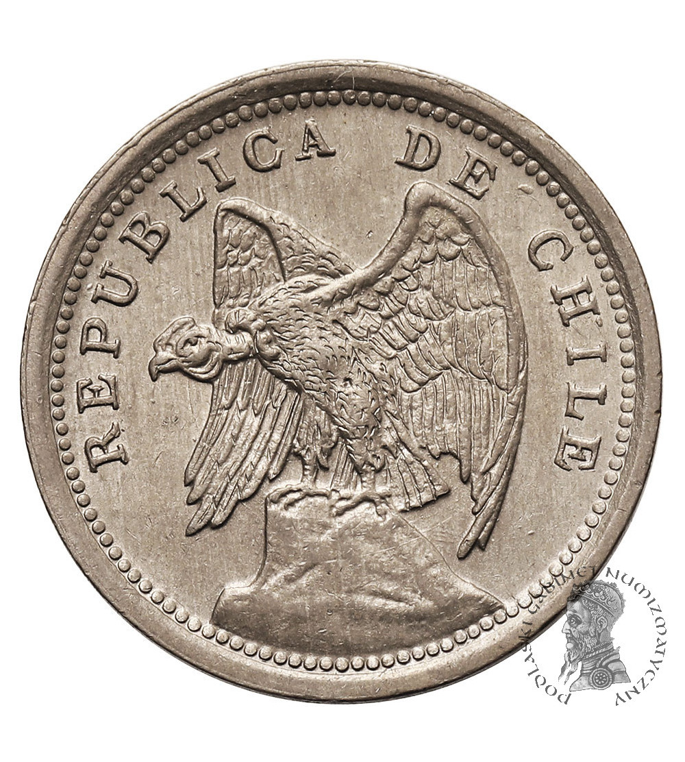 Chile, Republic. 10 Centavos 1938, Condor