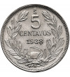 Chile, Republic. 5 Centavos 1938, Condor