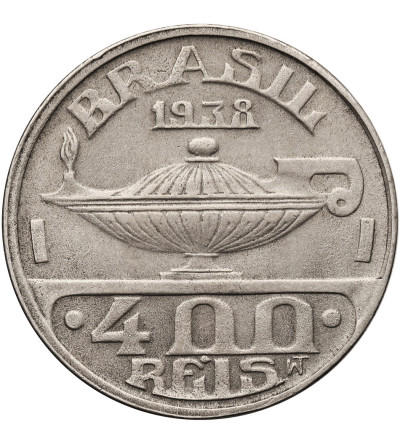 Brazil. 400 Reis 1938, Oswaldo Cruz