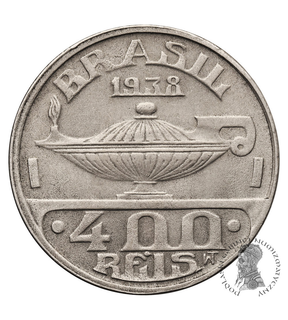 Brazil. 400 Reis 1938, Oswaldo Cruz