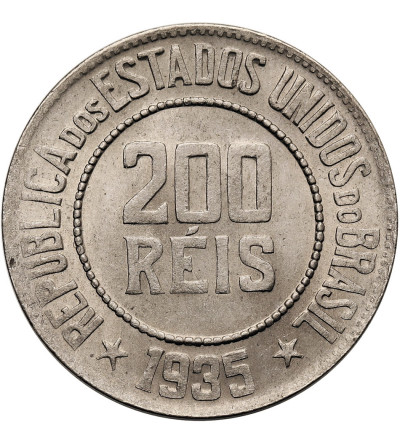 Brazil. 200 Reis 1935, Liberty