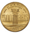 Brazil. 500 Reis 1935, Diego Antonio Feijo - Regent of Brazil