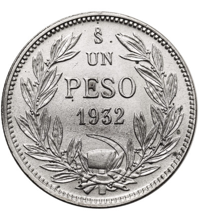 Chile, Republic. 1 Peso 1932