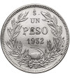 Chile, Republic. 1 Peso 1932