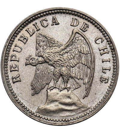 Chile, Republic. 5 Centavos 1934, Condor