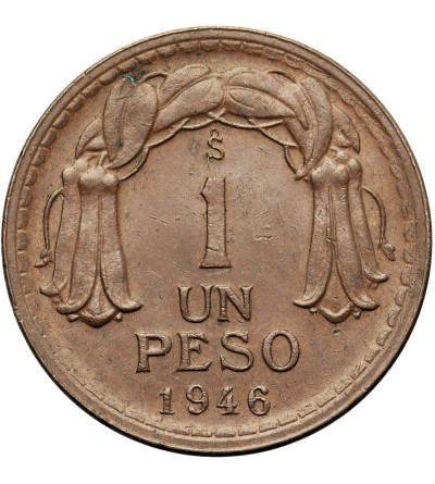 Chile, Republic. 1 Peso 1946