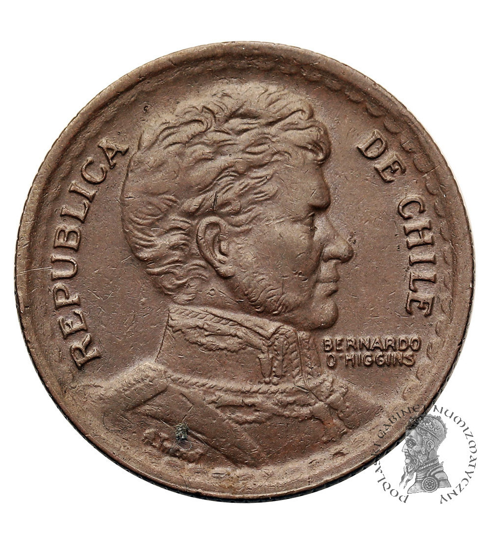 Chile, Republic. 1 Peso 1944