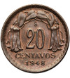 Chile, Republic.  20 Centavos 1948