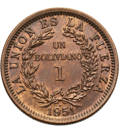 Boliwia. 1 Boliviano 1951 H