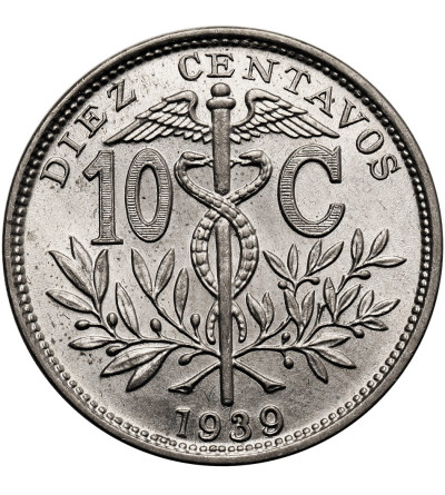 Bolivia. 10 Centavos 1939