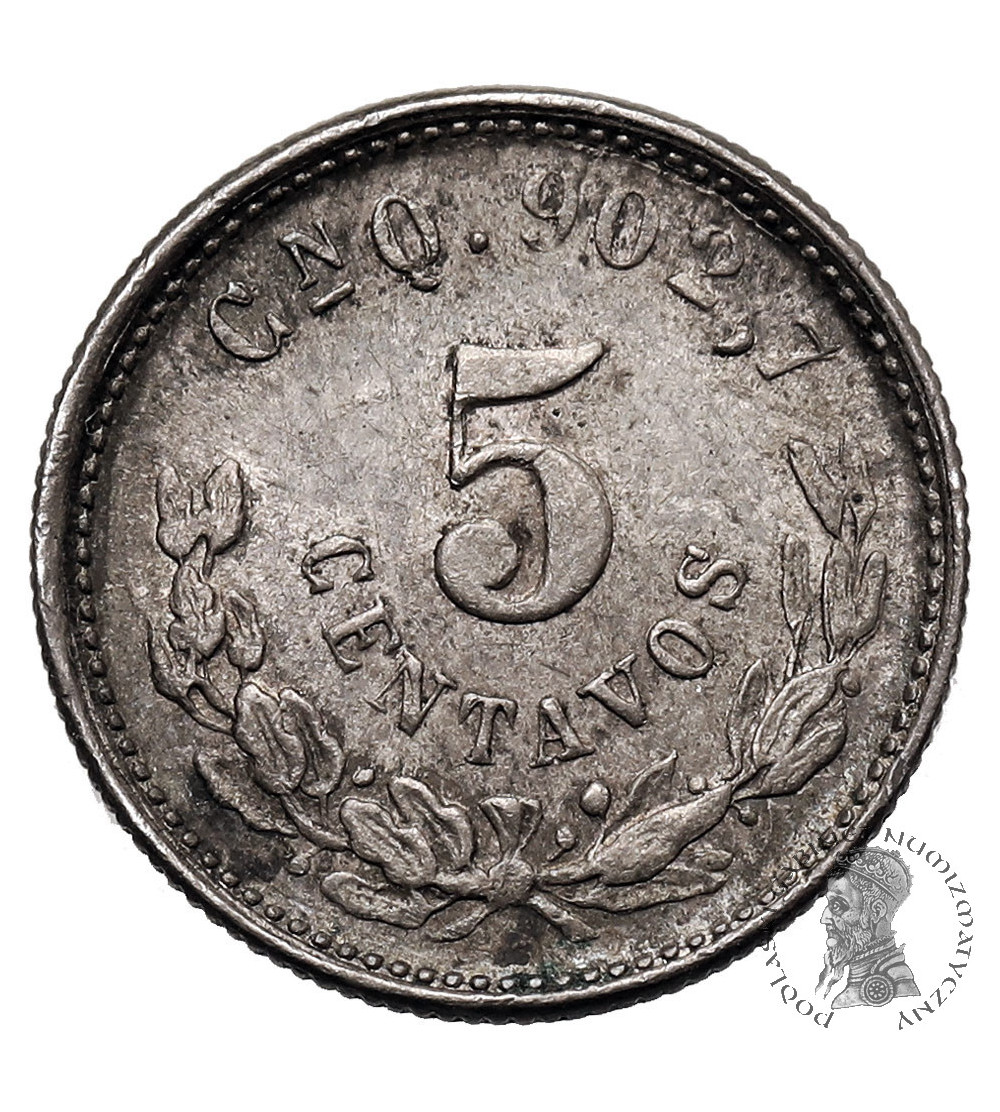 Mexico. 5 Centavos 1900 Cn Q, Culiacan Mint