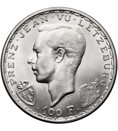 Luxembourg. 100 Francs 1946, 600th Anniversary of the Death of John the Blind at the Battle of Crécy