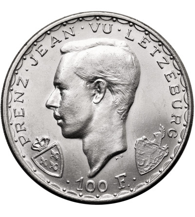 Luxembourg. 100 Francs 1946, 600th Anniversary of the Death of John the Blind at the Battle of Crécy