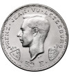 Luxembourg. 50 Francs 1946, 600th Anniversary of the Death of John the Blind at the Battle of Crécy