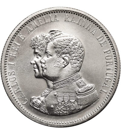 Portugal, Carlos I (1889-1908). 1000 Reis 1898, 400th Anniversary of the Discovery of India