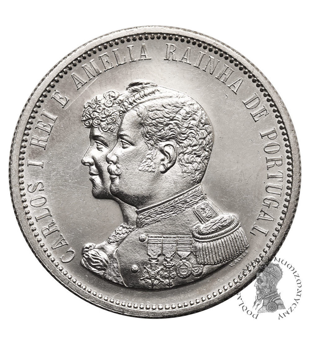 Portugal, Carlos I (1889-1908). 1000 Reis 1898, 400th Anniversary of the Discovery of India