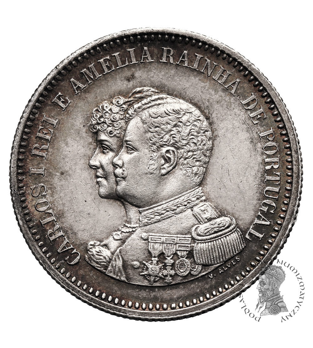 Portugal, Carlos I (1889-1908). 200 Reis 1898, 400th Anniversary of the Discovery of India