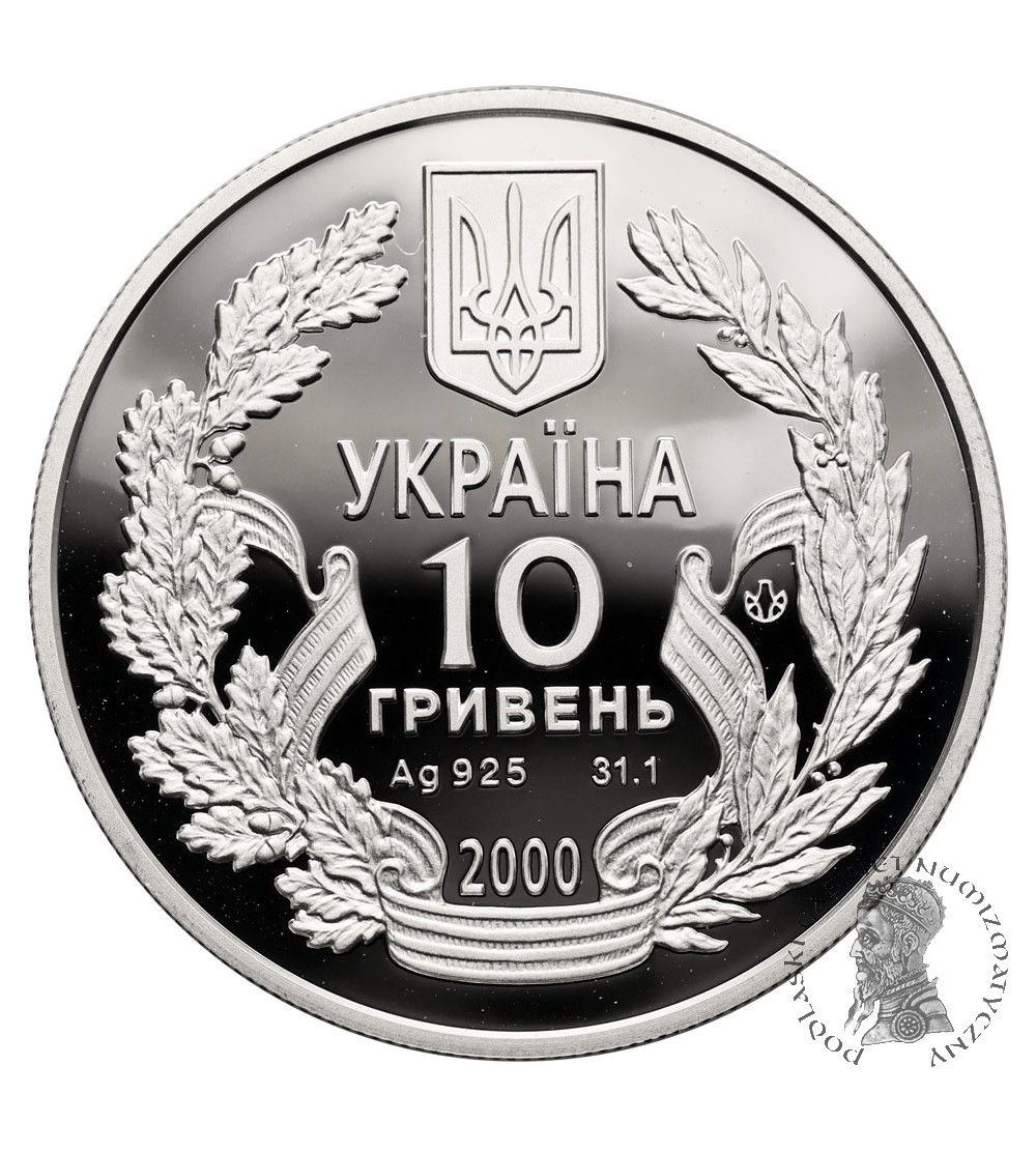 Ukraine. 10 Hryven 2000, 55 Years of Victory in the Patriotic War (World War II) - Proof