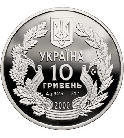 Ukraine. 10 Hryven 2000, 55 Years of Victory in the Patriotic War (World War II) - Proof