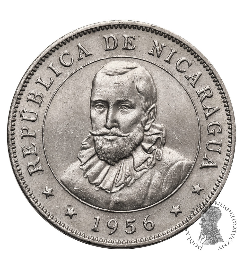 Nicaragua, Republic. 50 Centavos 1956