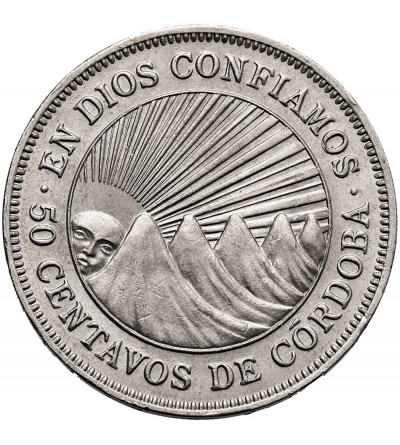 Nicaragua, Republic. 50 Centavos 1956