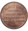 New Zealand, Auckland. 1 Penny Token 1864, B.Gittos Retail Store