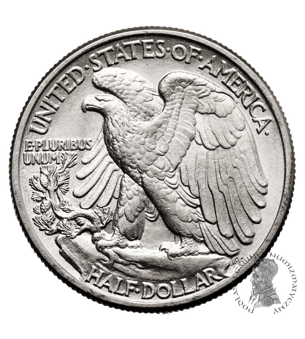 USA. 1/2 dolara 1942, Filadelfia - "Walking Liberty Half Dollar"