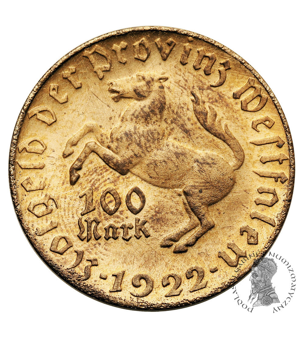 Niemcy, Westfalia. Notgeld, 100 marek 1922, Minister vom Stein