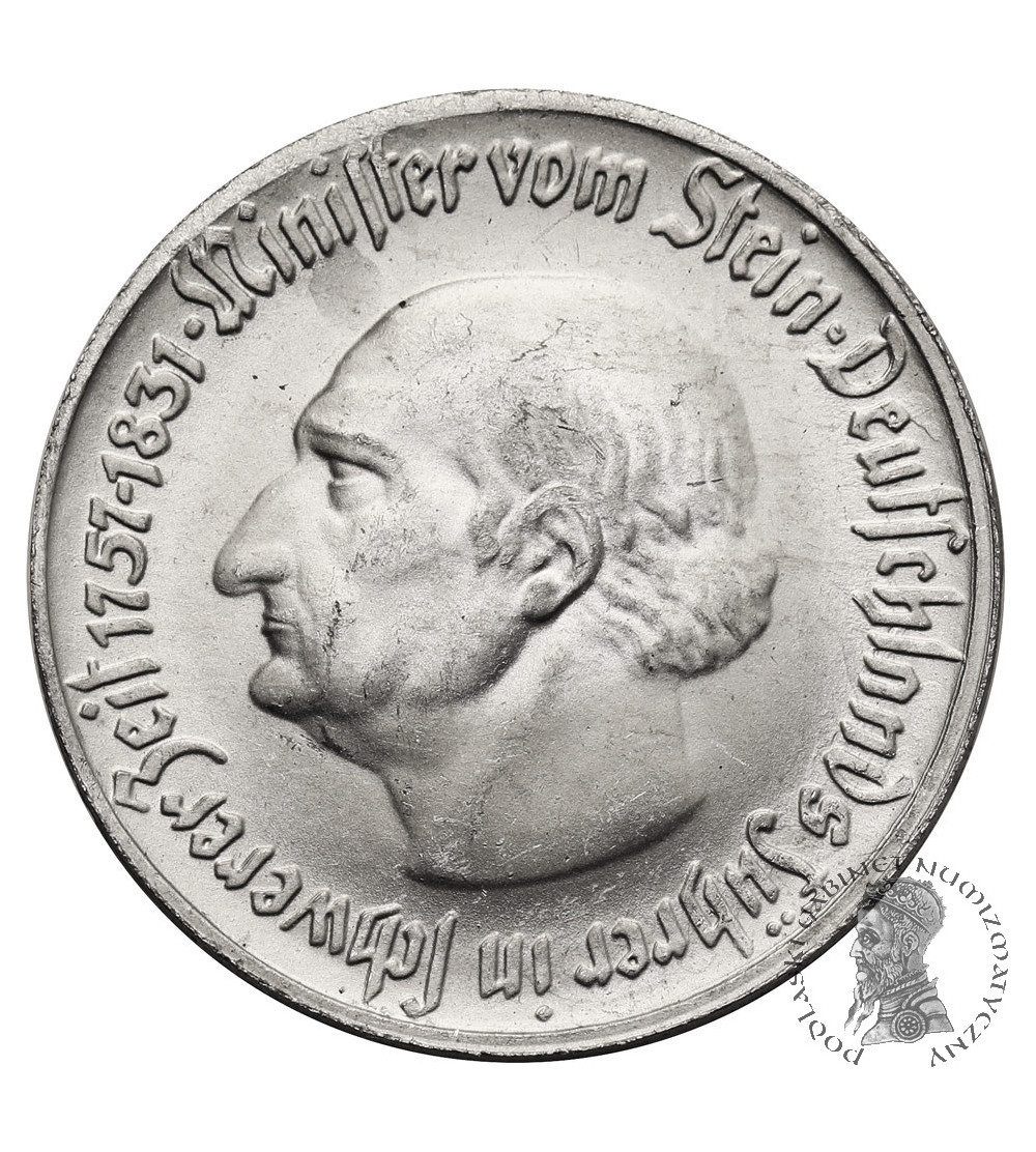 Niemcy, Westfalia. Notgeld, 1 marka 1921, Minister vom Stein