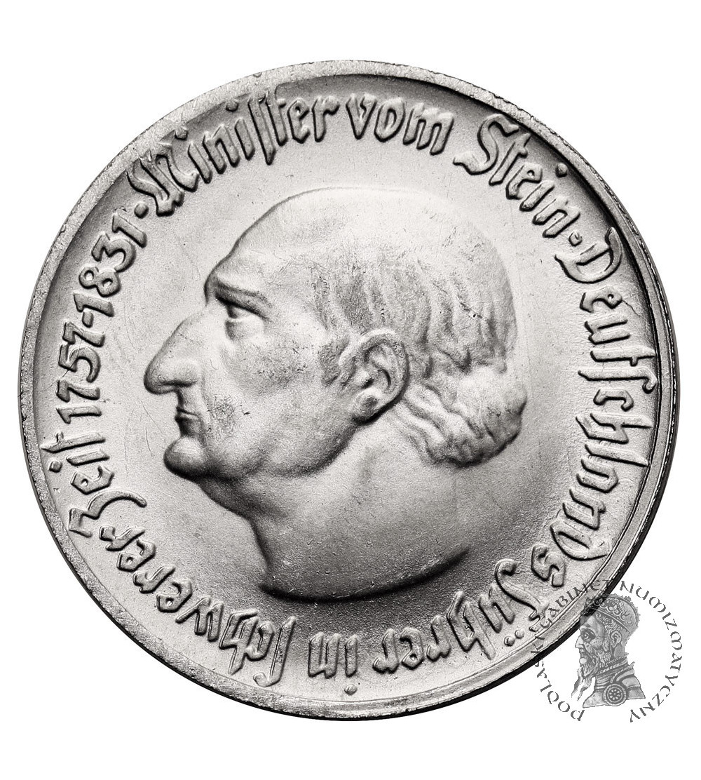 Germany, Westfalen / Westphalia. Notgeld, 1 Mark 1921, Minister vom Stein Germany, Westfalen / Westphalia. Notgeld, 1 Mark 1921, Minister vom Stein