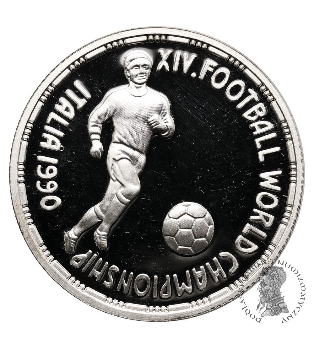 Egypt. 5 Pounds, AH 1410 / 1990 AD, World Cup 1990, Italy - Proof