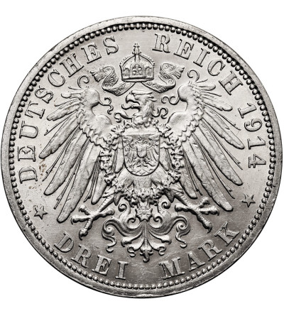 Niemcy, Prusy. 3 marki 1914 A, Wilhelm II