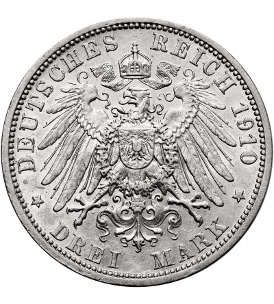 Germany, Prussia. 3 Mark 1910 A, Wilhelm II