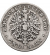 Germany. Prussia, Wilhelm I, 1861-1888. 2 Mark 1876 C