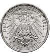 Germany. Baden, Friedrich II, 1907-1918. 3 Mark 1911 G