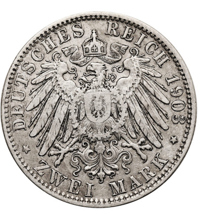 Germany. Bayern / Bavaria, Otto, 1886-1913. 2 Mark 1903 D