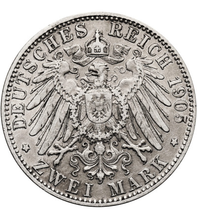 Germany. Bayern / Bavaria, Otto, 1886-1913. 2 Mark 1905 D