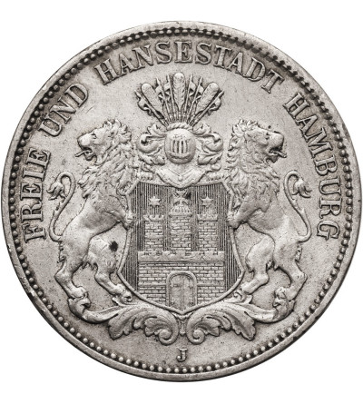 Germany. Hamburg. 3 Mark 1908 J