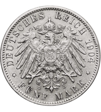 Germany. Hamburg. 5 Mark 1904 J