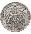 Germany. Württemberg, Wilhelm II, 1891-1918. 5 Mark 1899 F