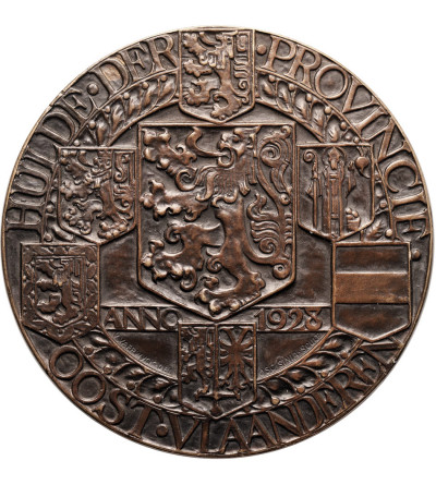 Belgia, Flandria Wschodnia, Albert I (1909-1934). Medal 1928, J.B.Coorman