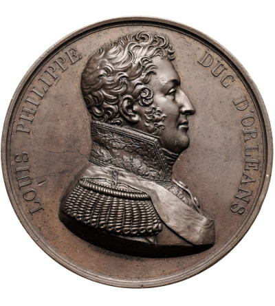 Francja, Ludwik Filip D'Orleans (1773 - 1850), Ludwik Filip I (1830 - 1848). Medal 1818 Louis Philippe Duc D'Orleans