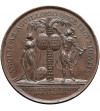 France, Louis XV, the Well-Beloved (1715 - 1774). Medal 1758, on the Victory over England at Saint-Cast